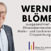 Werner Blömer als Ehrenobermeister verabschiedet